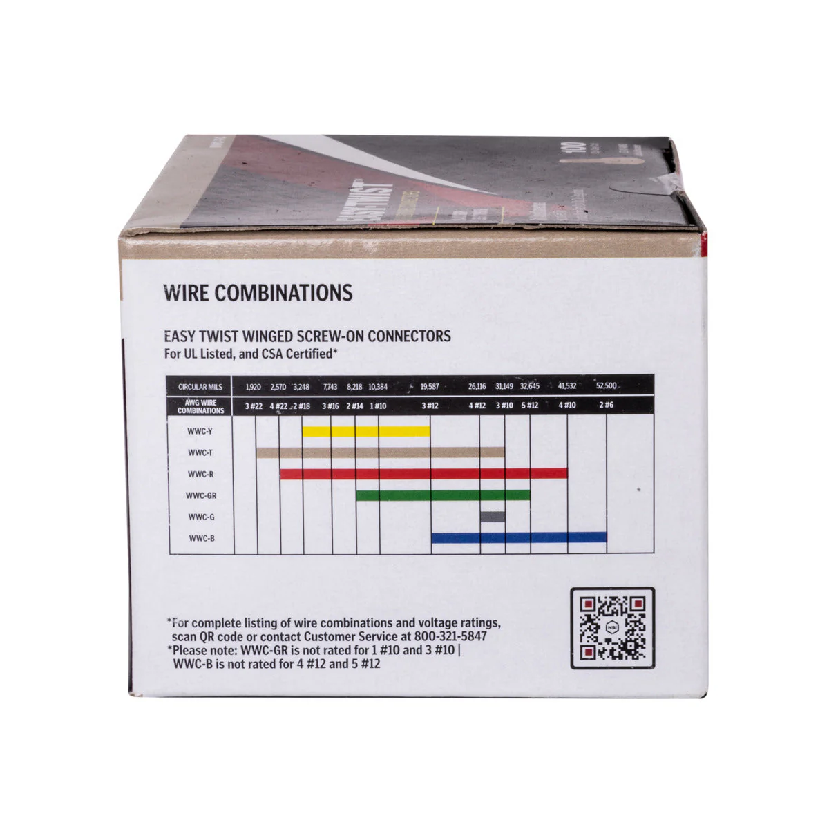 NSI Industries WWC-T-C Easy-Twist Winged Wire Connector, Standard Type, 22-8 AWG Wire Range, 300V, Tan - 100 Count - Image 6