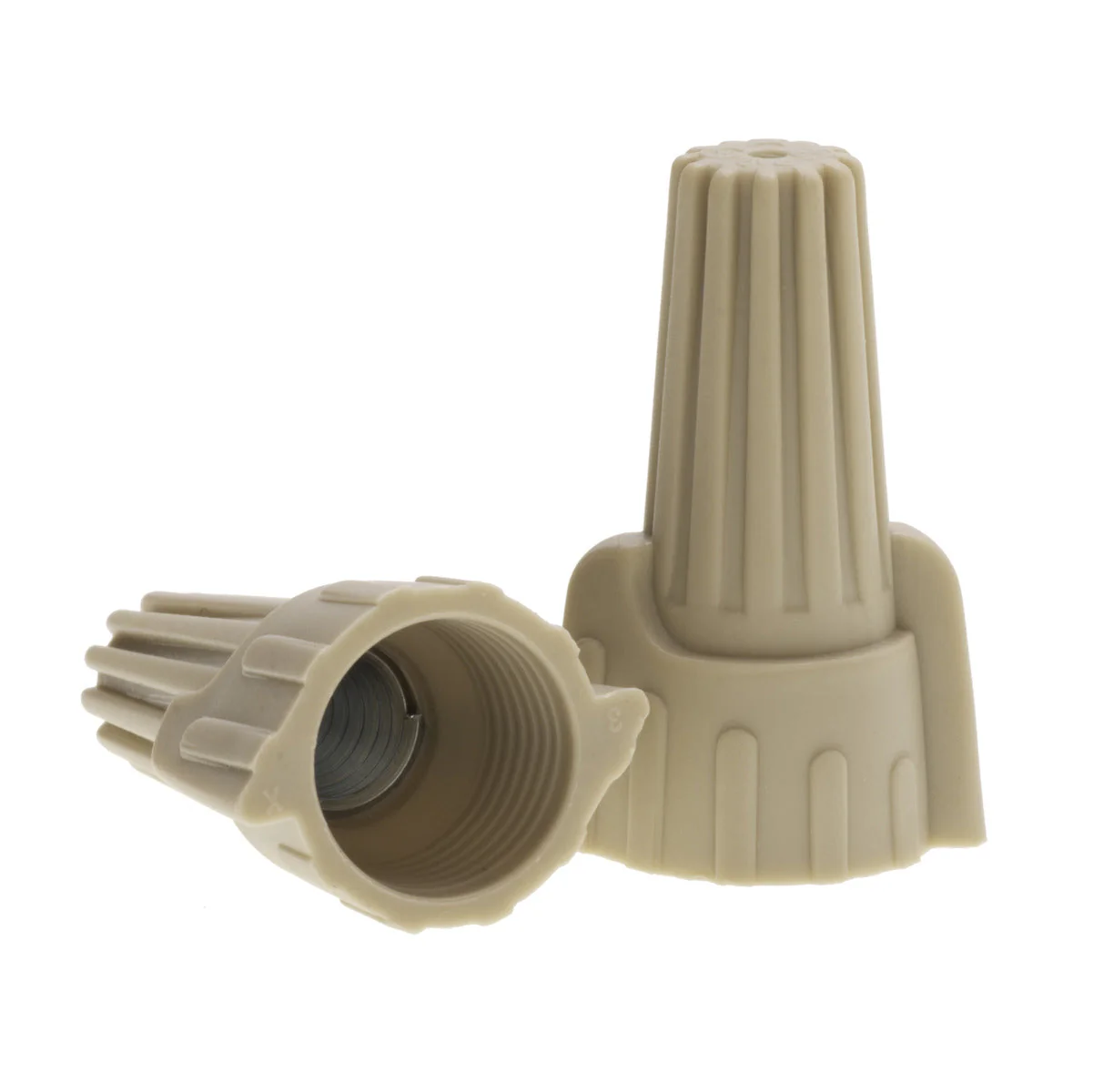 NSI Industries WWC-T-C Easy-Twist Winged Wire Connector, Standard Type, 22-8 AWG Wire Range, 300V, Tan - 100 Count - Image 9