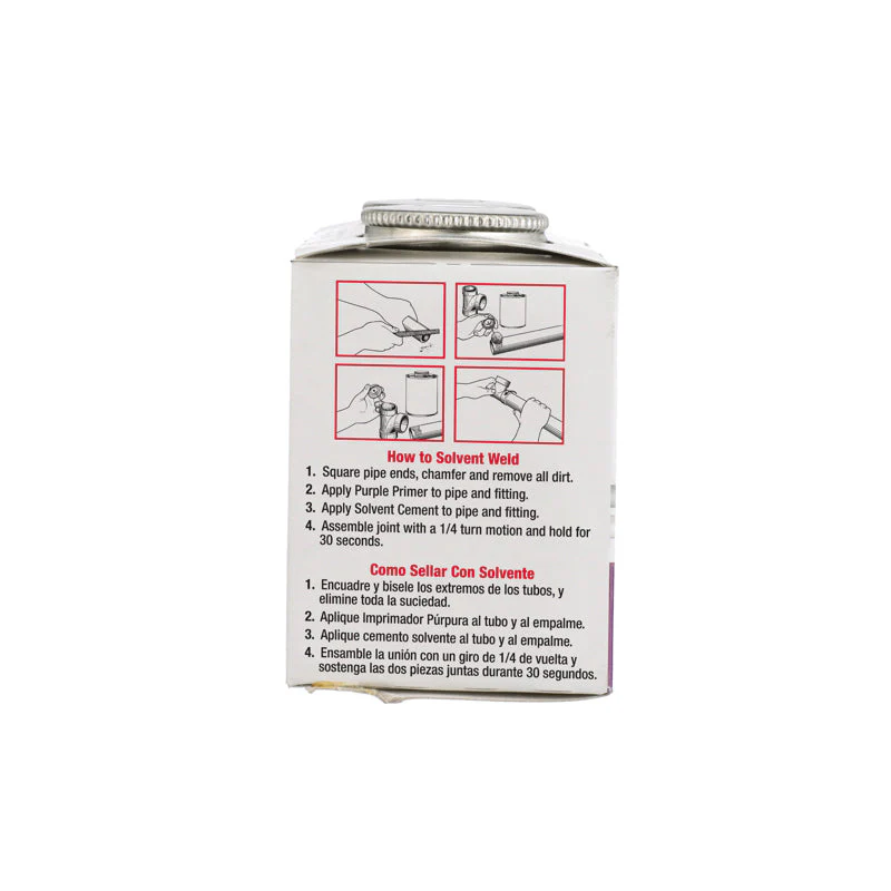 Oatey® PVC Regular Bodied Fast Set Clear Cement and Purple Primer Handy Pack - Image 4