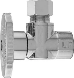 Plumb Pak Quarter Turn Angle Valve, 3/8" X 3/8"
