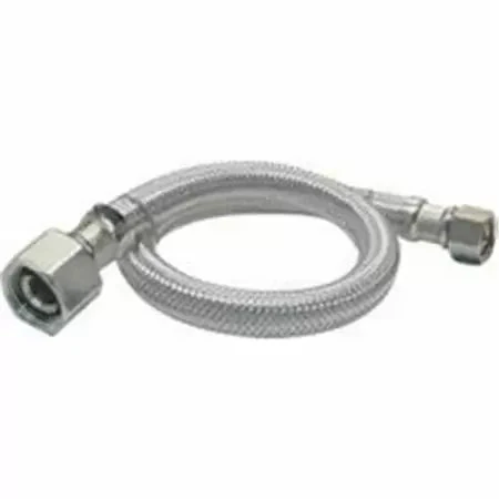 Plumb Pak Sink Supply Tube, 3/8" X 3/8" X 20", Stainless Steel