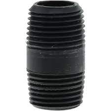 PLUMBEEZE PVC Connector Threaded Both Ends Nipple  1/2"
