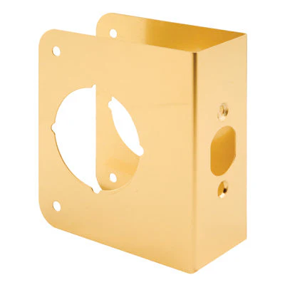 Prime-Line Solid Brass Lock and Door Reinforcer 1-3/4 in. x 4-1/2 in