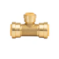 Probite 3/4” x 1/2” x 1/2” Reducing Tee Brass