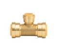 Probite 3/4” x 3/4” x 1/2” Reducing Tee Brass