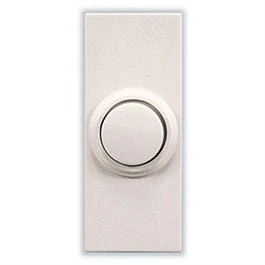 Push Button Doorbell, Wireless, Surface Mount, White, 150-Ft. Range