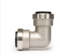 QuickFitting Stainless Steel Push Fittings 3/4” x 1/2” Elbow