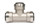 QuickFitting Stainless Steel Push Fittings 3/4” x 3/4” x 3/4” Tee