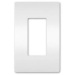 Radiant 1-Gang Plastic Wall Plate, White