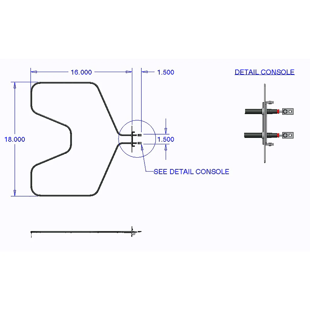 Range Kleen 7502 Bake Element GE RCA and Hotpoint - Image 2