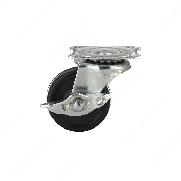 Richelieu Hardware Black Rubber Casters for General Duty - Image 2