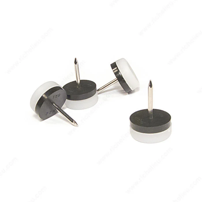 Richelieu Hardware Nail-On Glides with Cushioned Polypropylene Base