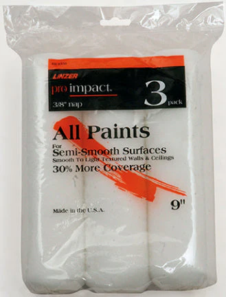 3PK 9 ROLLER COVER 3/8 NAP