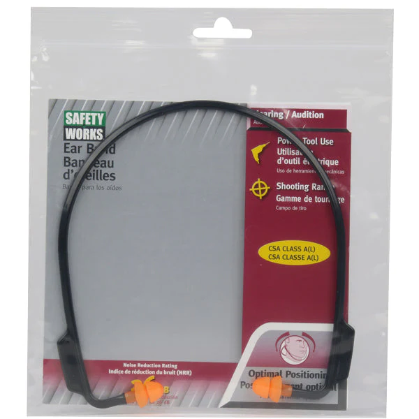 Safety Works Lightweight Reusable Banded Ear Plugs - Image 2