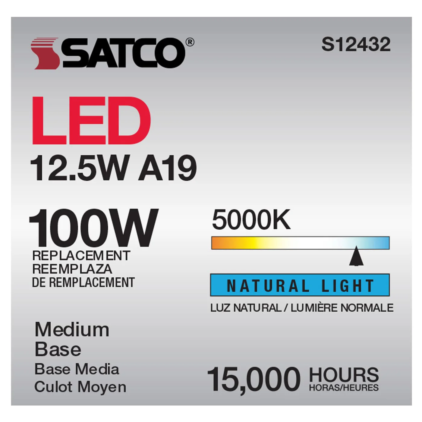 Satco Products S12432 12.5A19/CL/LED/E26/950/120V - Image 7