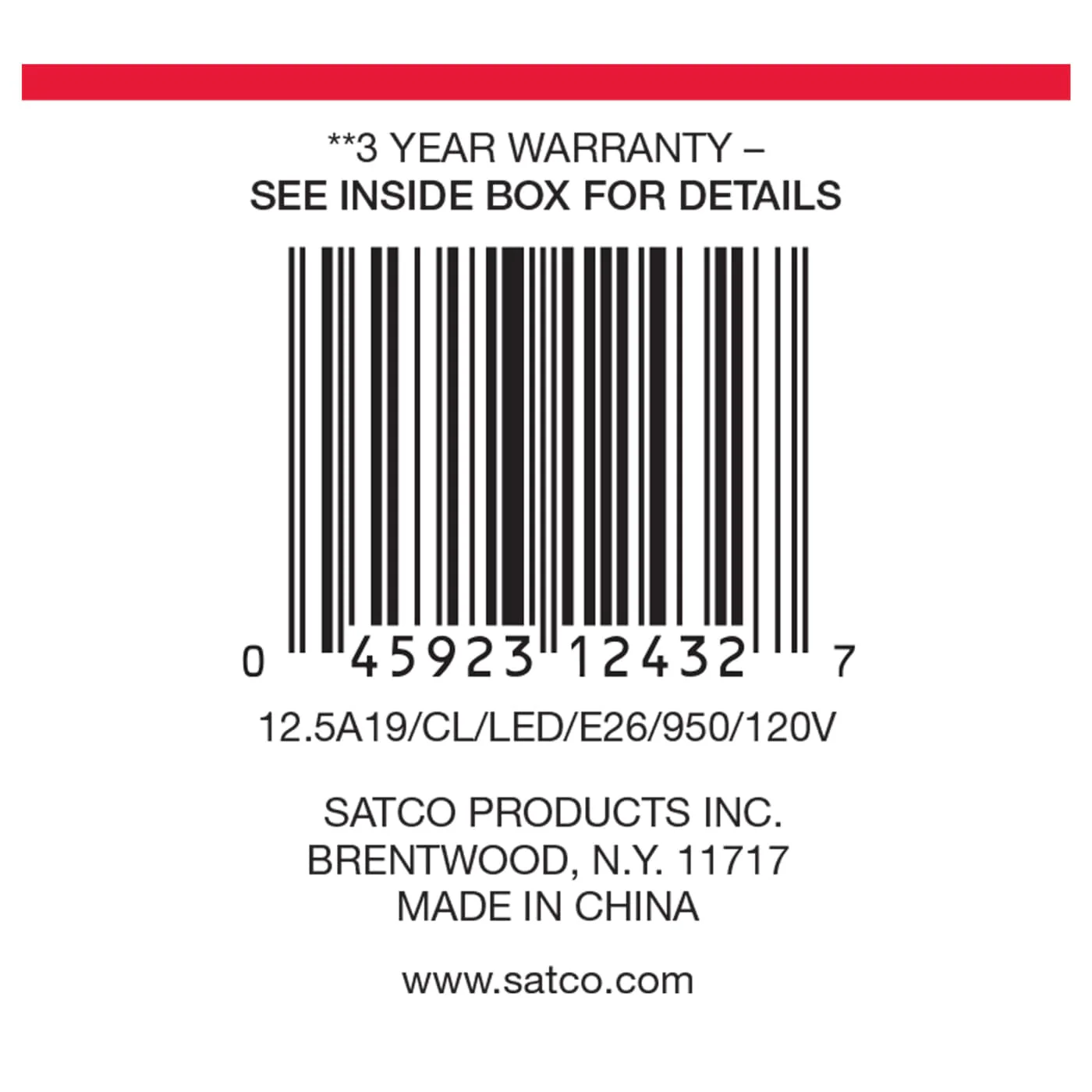 Satco Products S12432 12.5A19/CL/LED/E26/950/120V - Image 8
