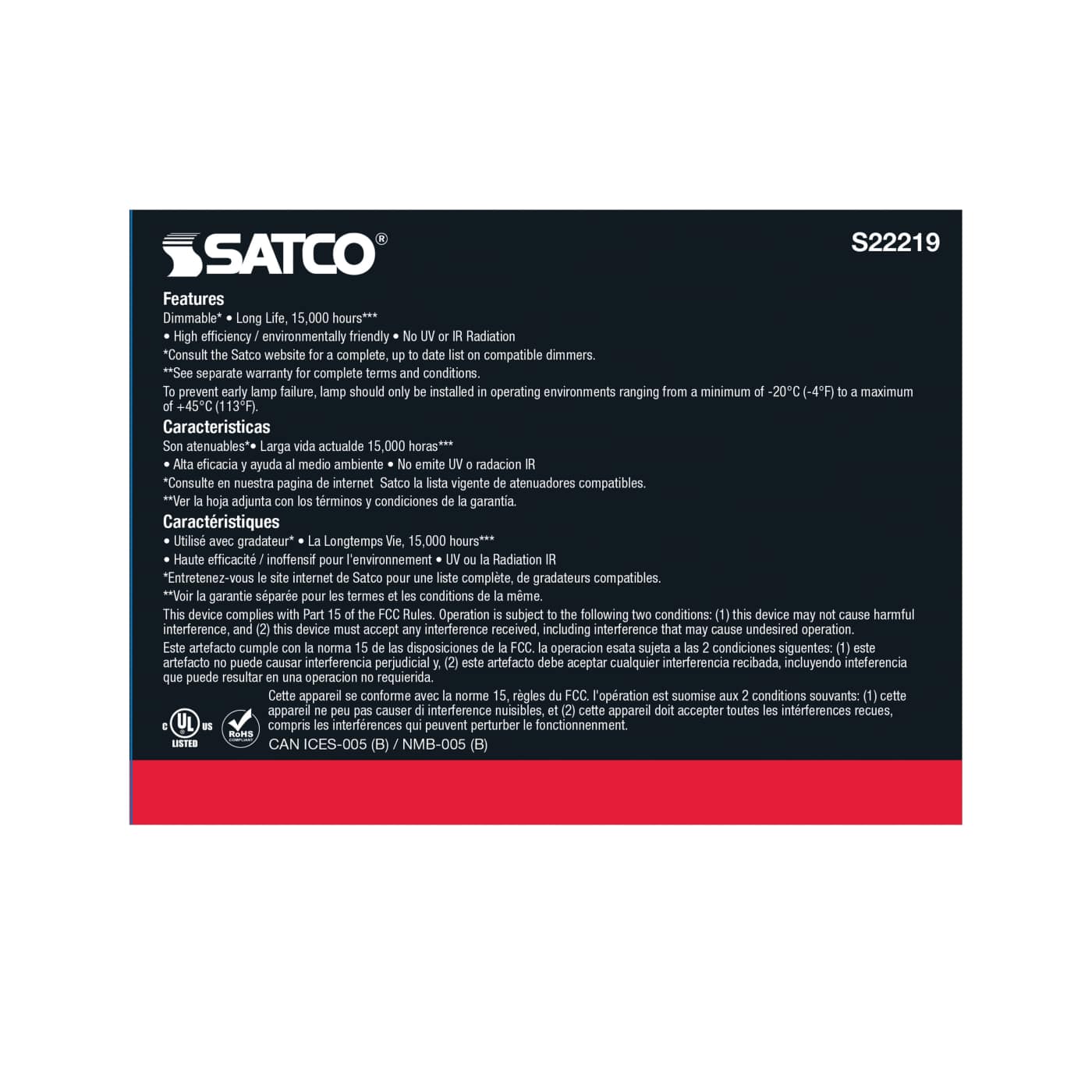 Satco Products S22219 11.5PAR38/LED/930/FL/120V/2PK - Image 7