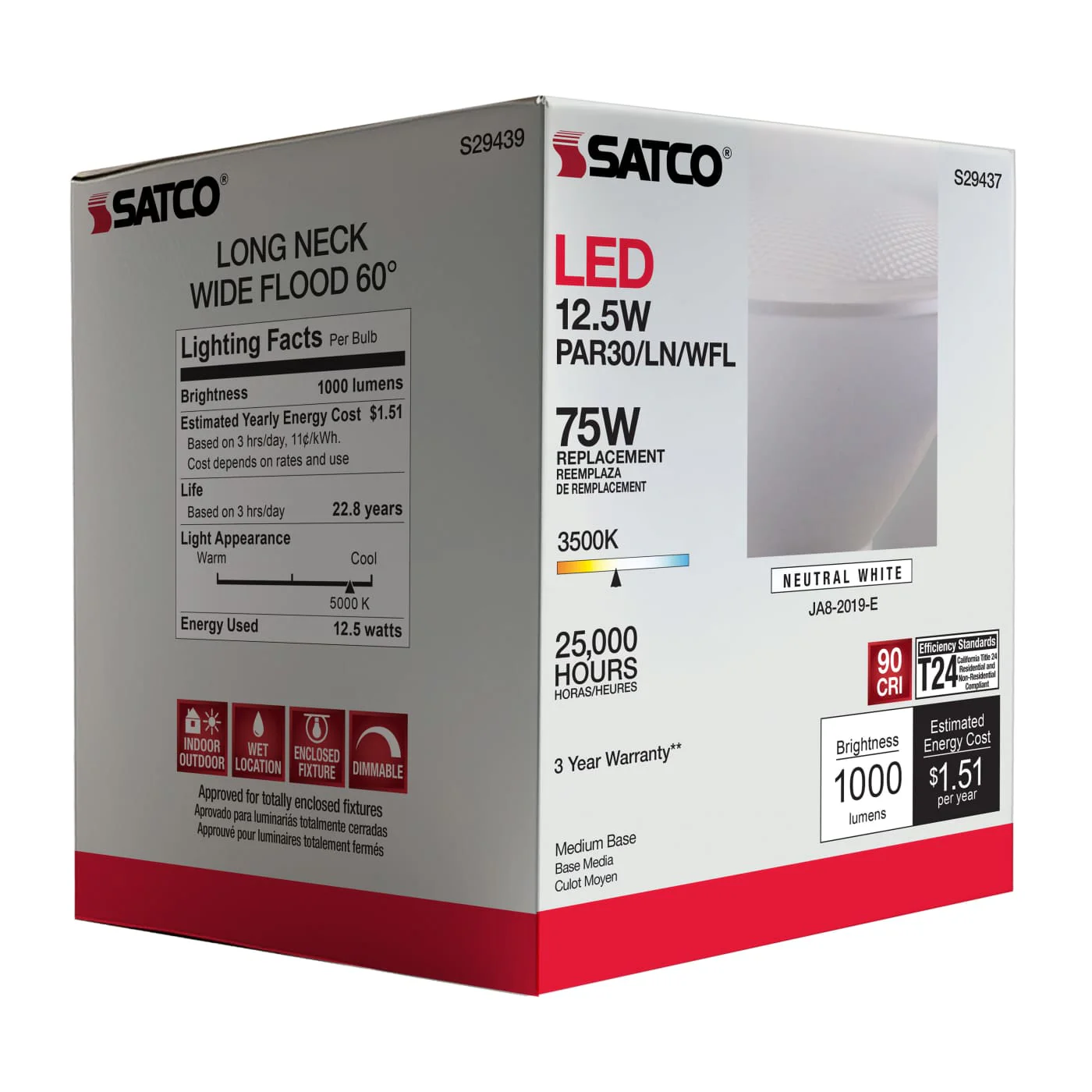 Satco Products S29439 12.5PAR30/LN/LED/60'/950/120V - Image 11