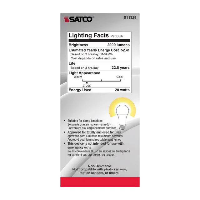 Satco S11329 20A21/LED/927/120-277V/ND - Image 6