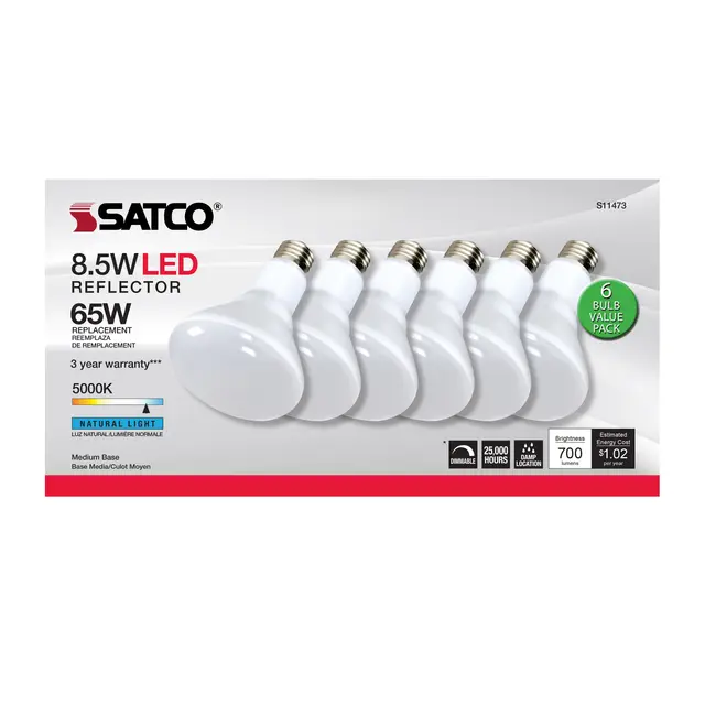 Satco S11473 8.5BR30/LED/850/120V/6PK - Image 5