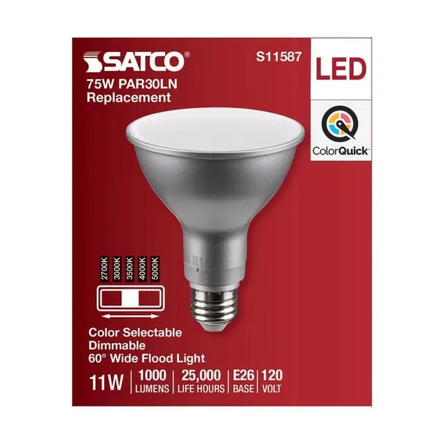 Satco S11587 11PAR30LN/LED/5CCT/WFL/120V - Image 4