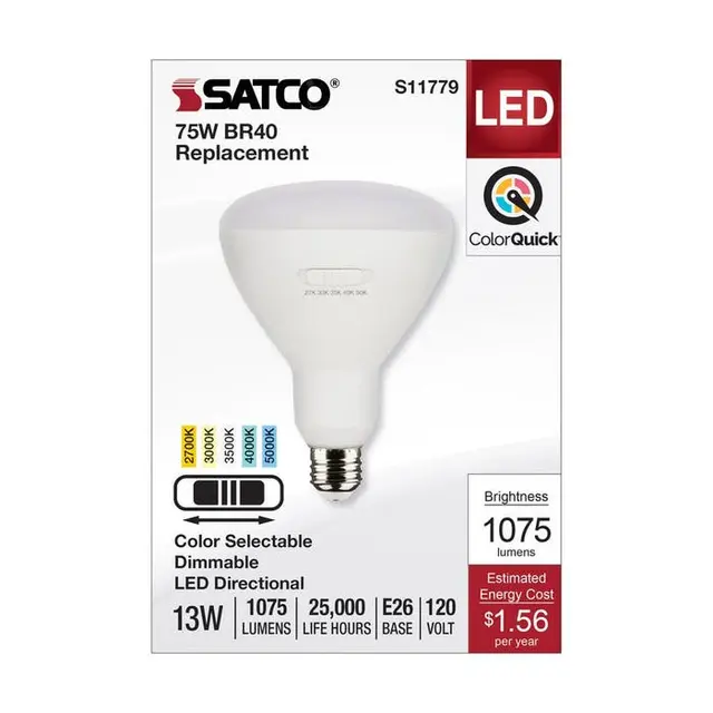 Satco S11779 13BR40/LED/5CCT/E26/120V - Image 3