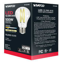 Satco S12430 12.5 Watt A19 LED Filament - Image 9