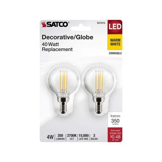 Satco S21810 4G16.5/LED/CL/927/120V/E12/2CD - Image 4