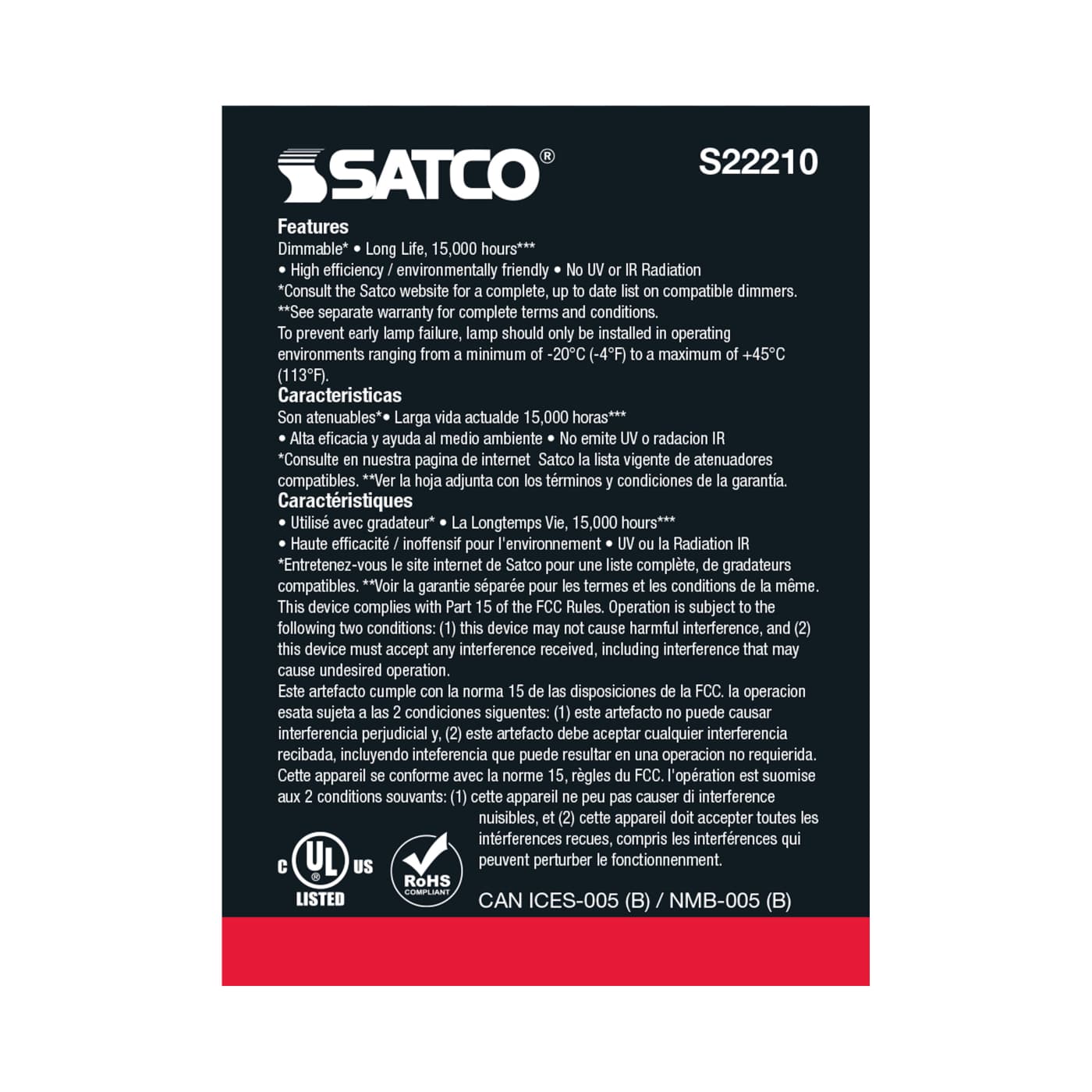 Satco S22210 5.5PAR20/LED/930/FL/120V - Image 4