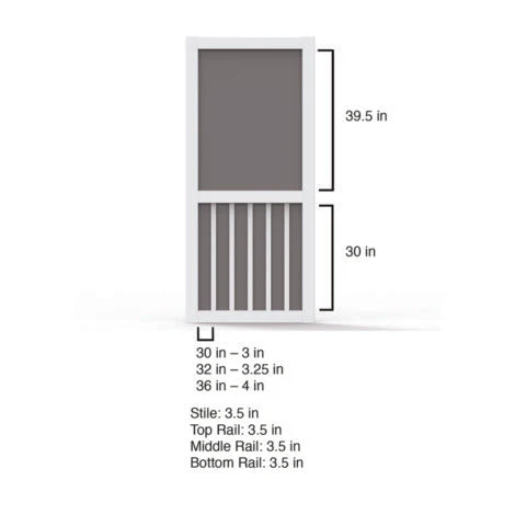 Screen Tight Vinyl Five Bar Screen Door - Image 6
