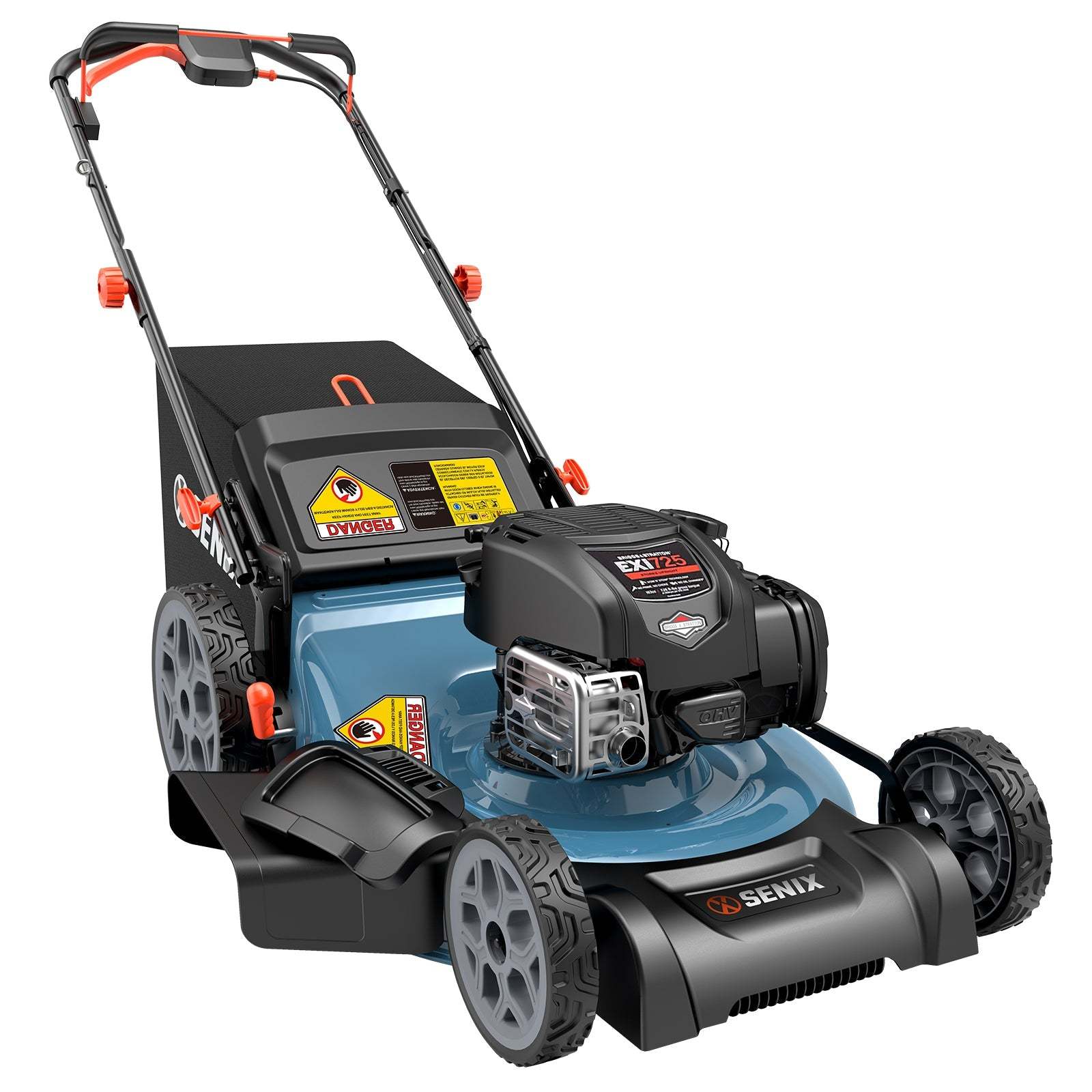 Senix 22" 163cc Gas Self-Propelled Lawn Mower, 3-in-1