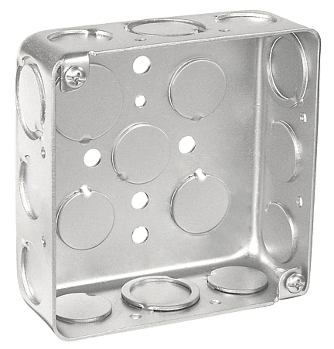 Southwire Square Box 1-1/2" Deep - Welded W/Conduit KO's