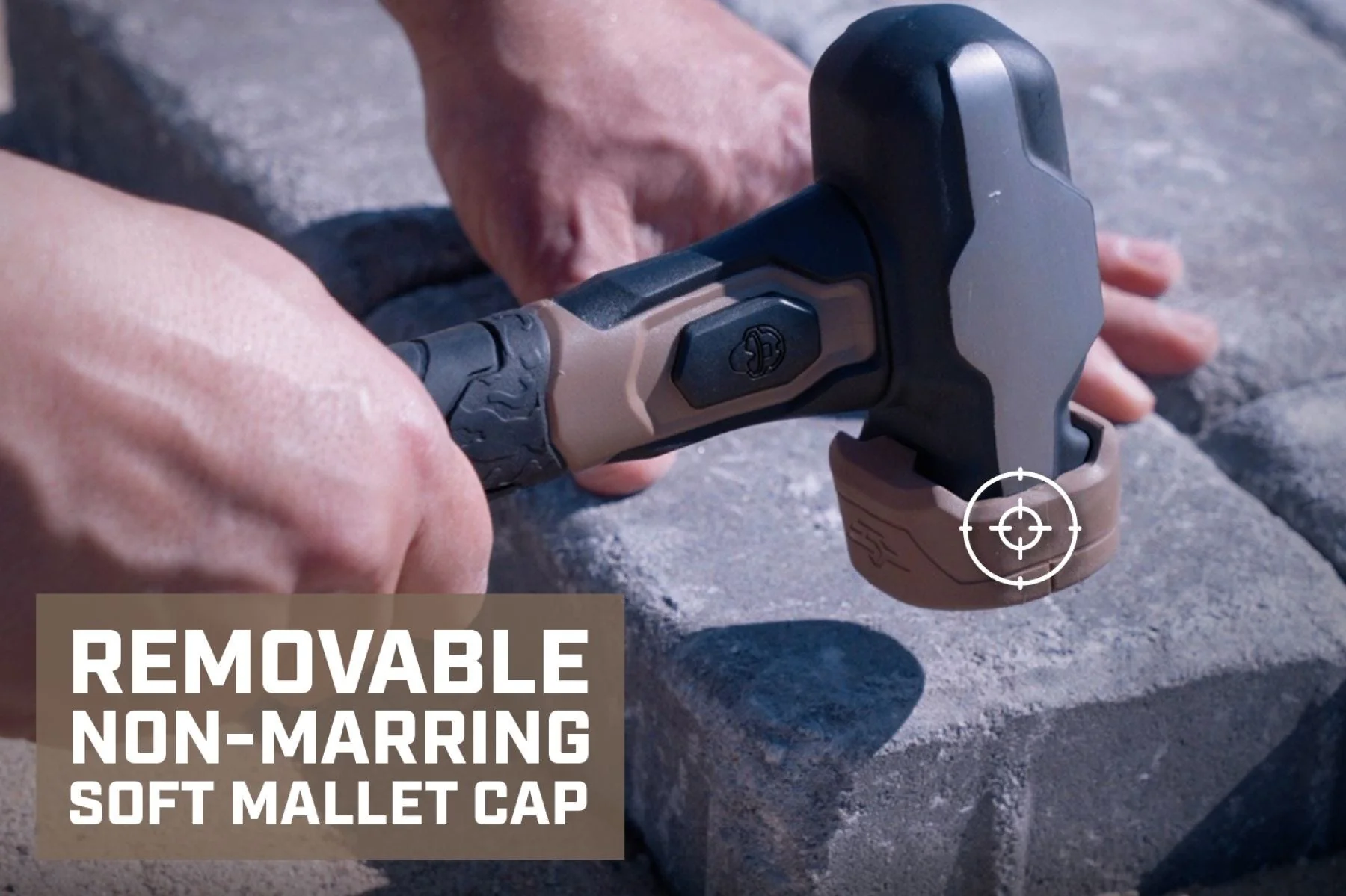Spec Ops 2.5lb Engineering Sledge Hammer, with Soft Mallet Cap - Image 4