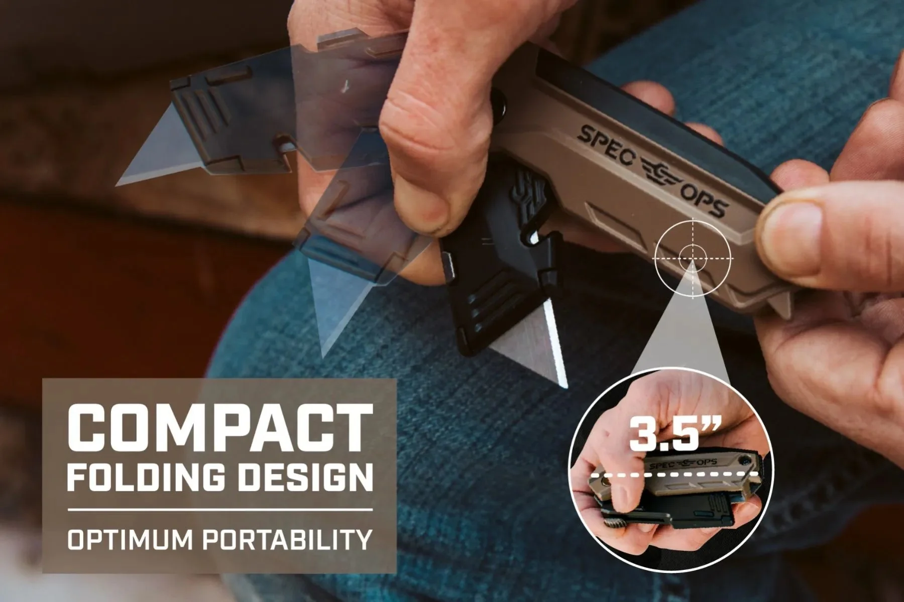 Spec Ops Retractable-Blade Folding Utility Knife - Image 2