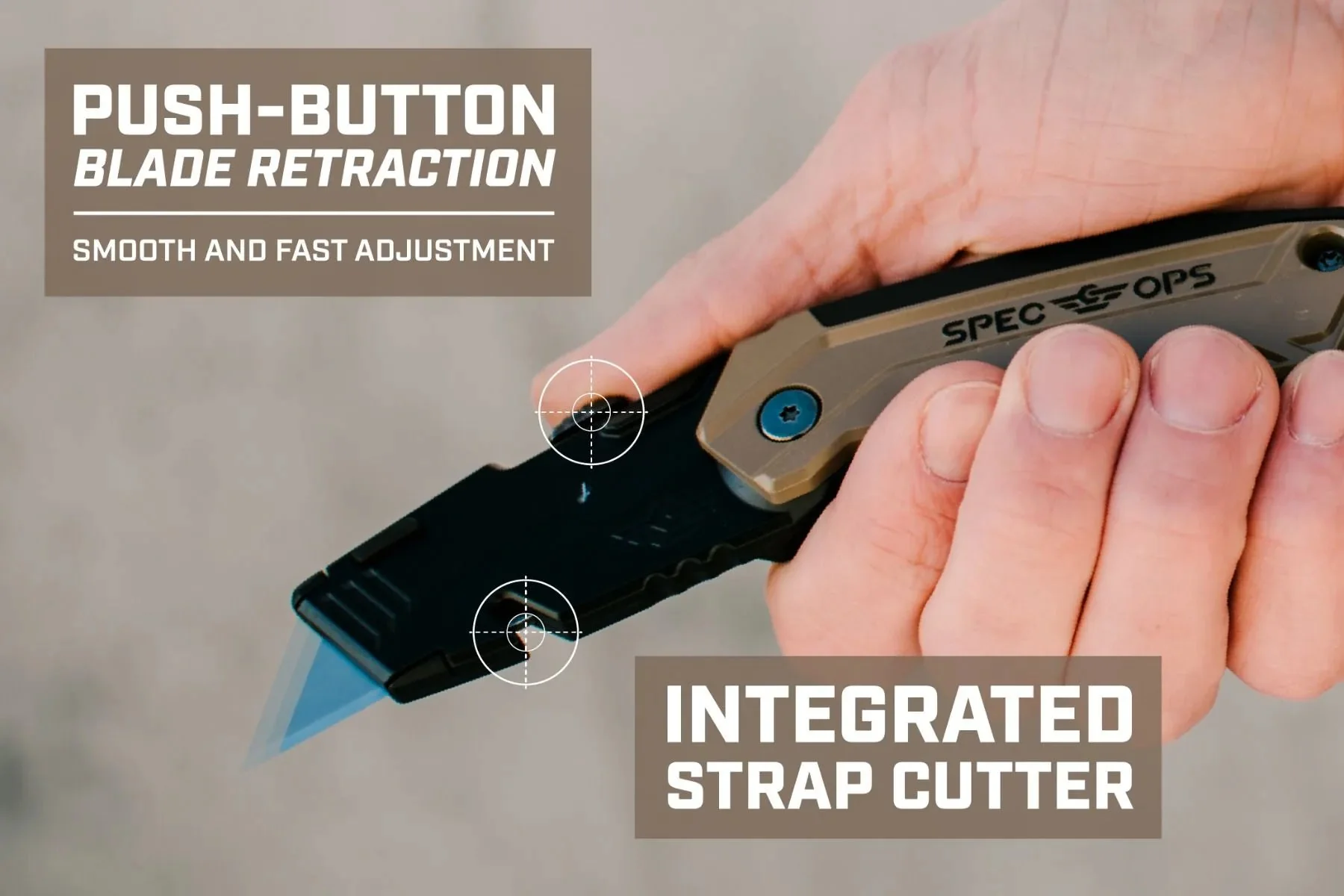 Spec Ops Retractable-Blade Folding Utility Knife - Image 4