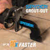 Spyder 1/16 to 3/16" Grout Removal Tool, Attachment for Reciprocating Saws Grout-Out™ - Image 4