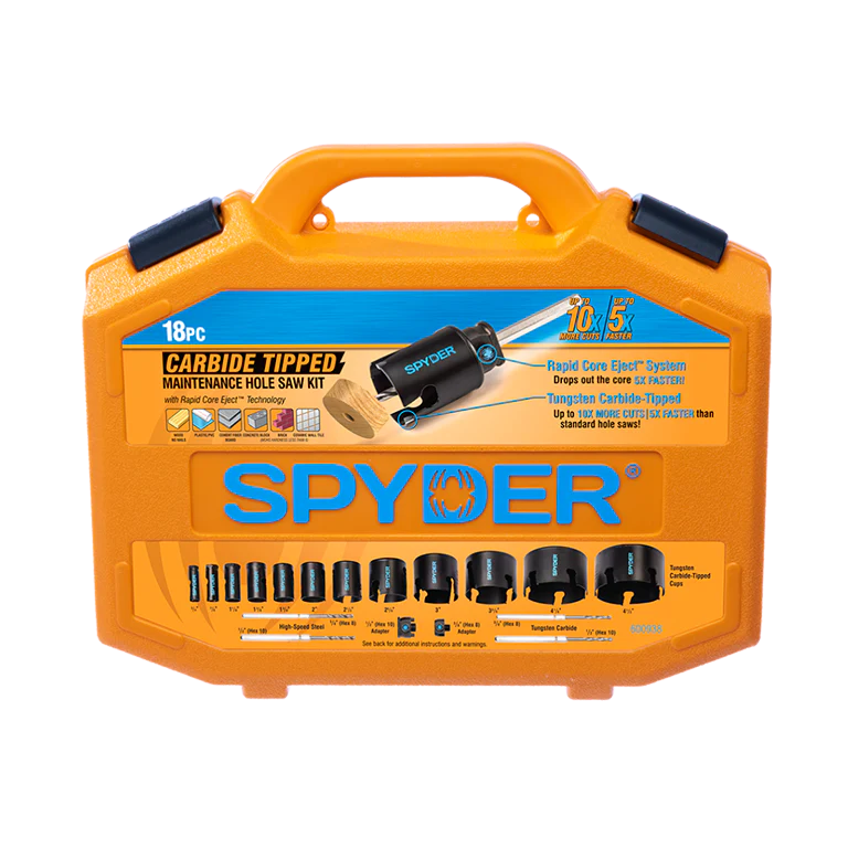 Spyder 18pc TCT Hole Saw Kit