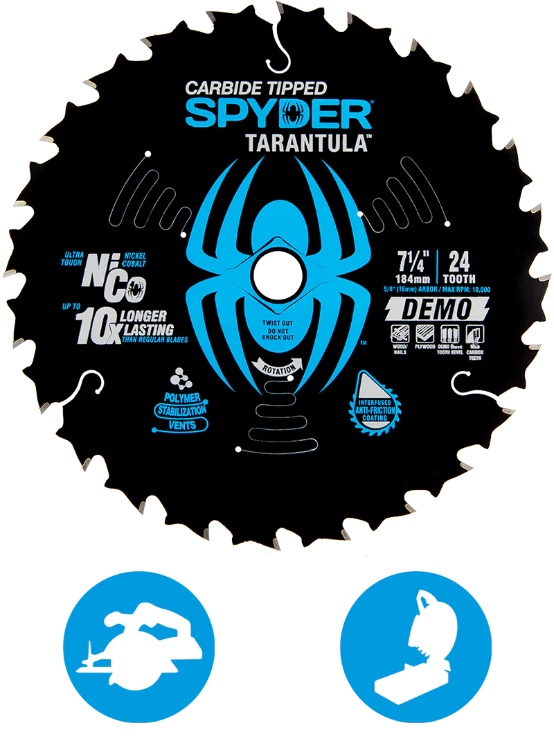 Spyder 24T Demolition Saw Blade