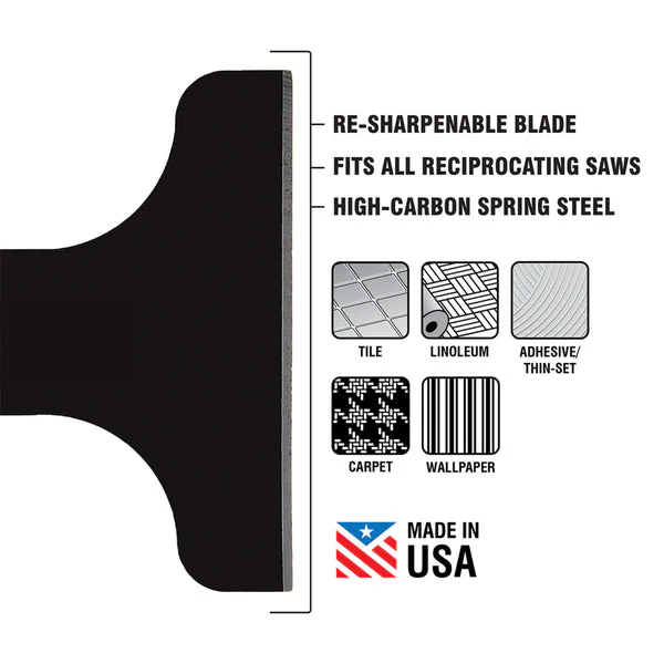 Spyder 6" Scraper Blade Attachment for Reciprocating Saws Spyder Scraper™ - Image 3