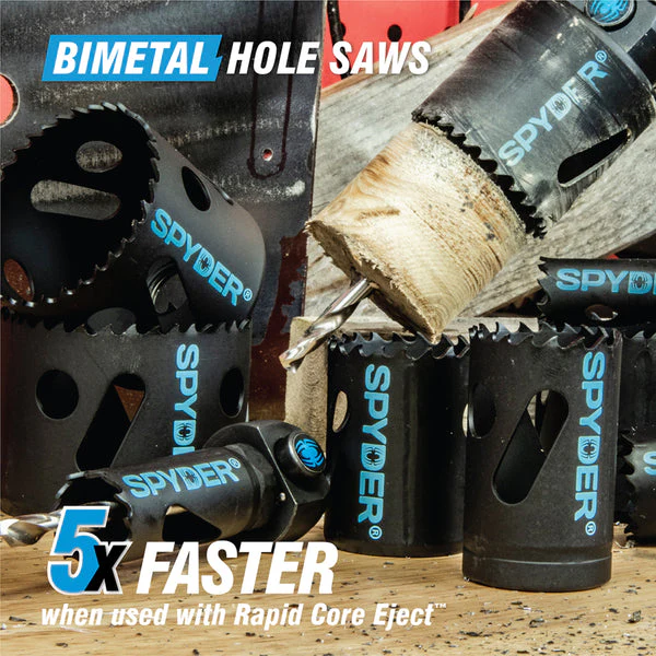 Spyder 600064CF 7/8" Bi-Metal Hole Saw Rapid Core Eject™ - Image 5