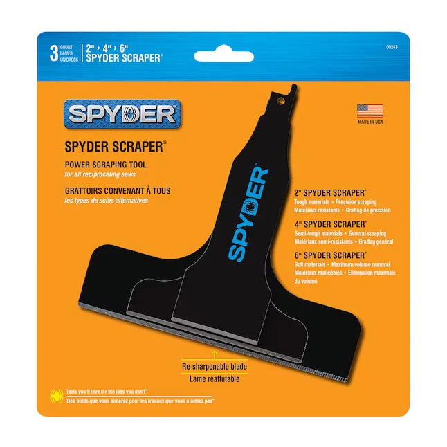 Spyder Scraper™ Blade Reciprocating Saw Attachment Set - Image 4