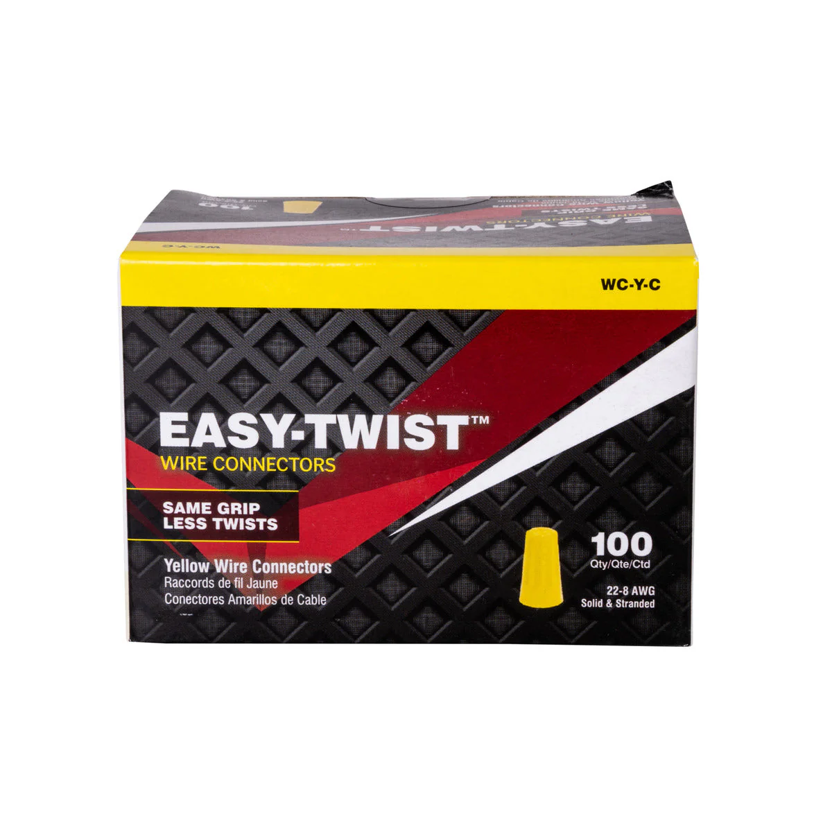 Standard Yellow Wire Connector with Quick-Grip Spring, 100 Carton - Image 6