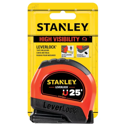 Stanley 25 ft High-Visibility Magnetic LEVERLOCK® Tape Measure - Image 5