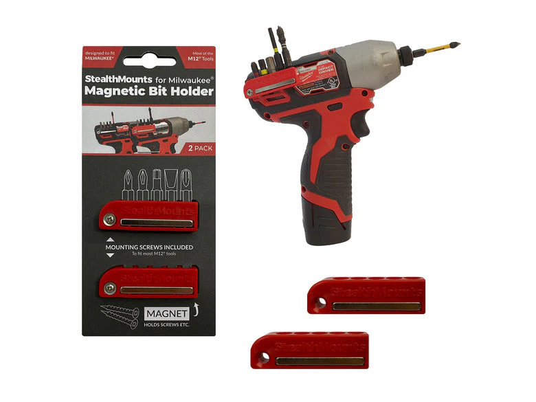 StealthMounts Magnetic Bit Holder for Milwaukee M12 Tools
