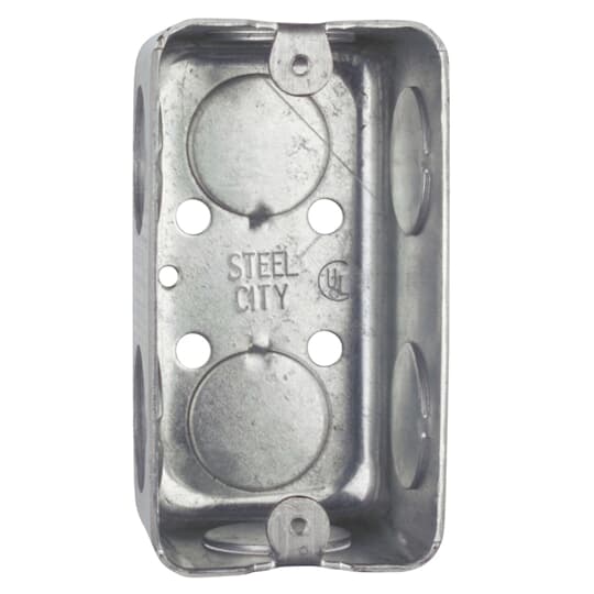 Steel City One Gang Utility Box with 3/4" Knockouts