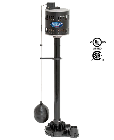 Superior Pump 1/3 HP Pedestal Sump