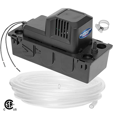 Superior Pump 1/50 HP Condensate Pump with Safety Switch, 20 ft. Tubing, Black
