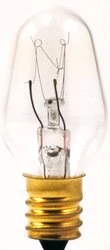 Sylvania Incandescent C7 Bulb Shape Night Light Clear Finish Candelabra Base 4Watt 120V