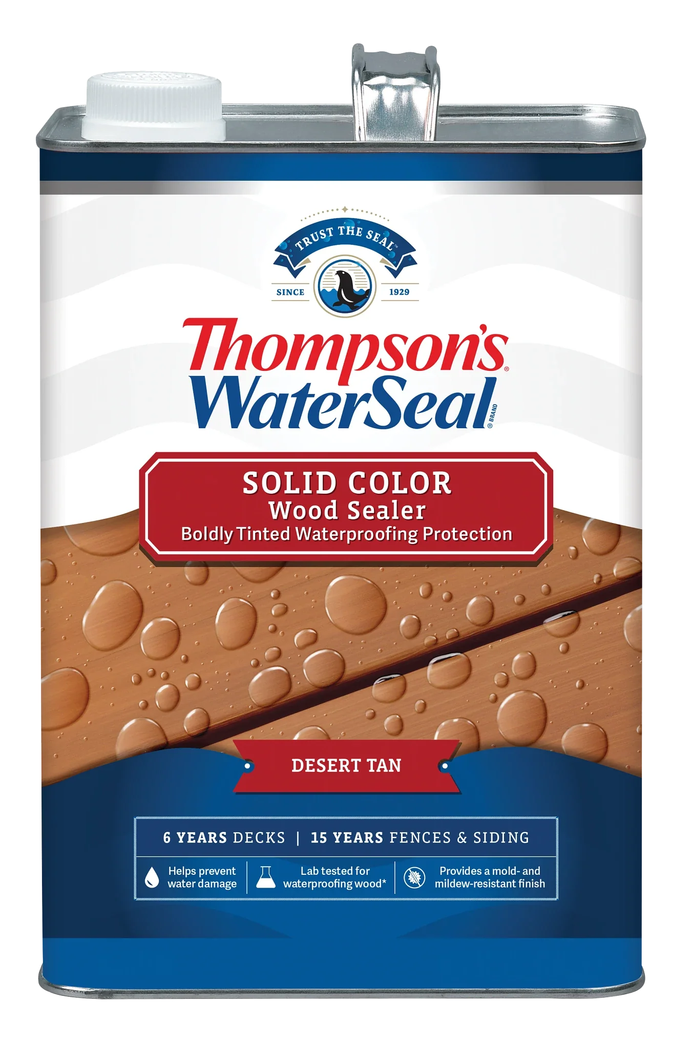 Thompson’s® WaterSeal® Solid Color Wood Sealer 1 Gallon Desert Tan