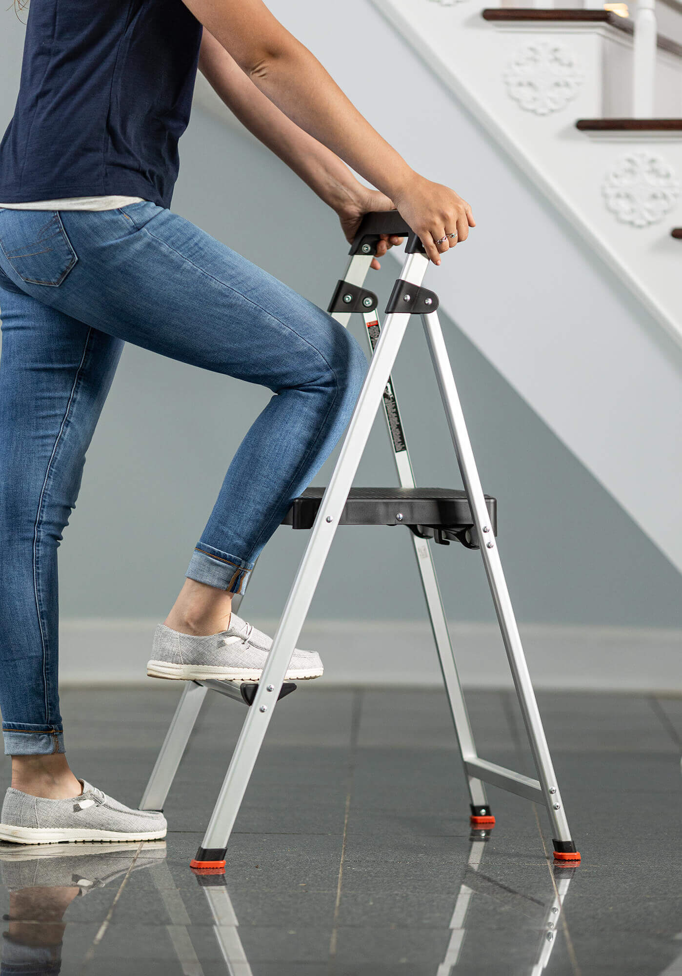 Tricam Industries 2-Step Aluminum Project Stool - Image 8